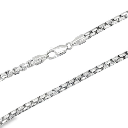 Jai's 14K White Gold Thick Rounded Box Chain