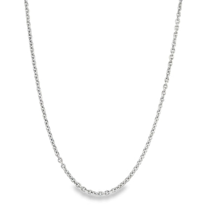 Jai's 14K White Gold Fine Cable Chain