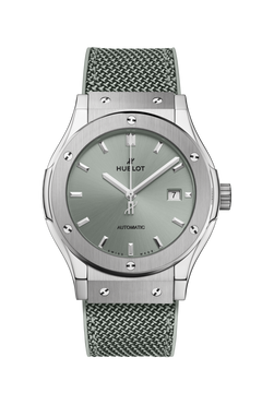 Hublot's Classic Fusion Titanium Sage Green with Sage Dial
