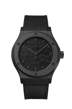 Hublot's Classic Fusion Yohji Yamamoto All Black Camo with Black Dial Dial