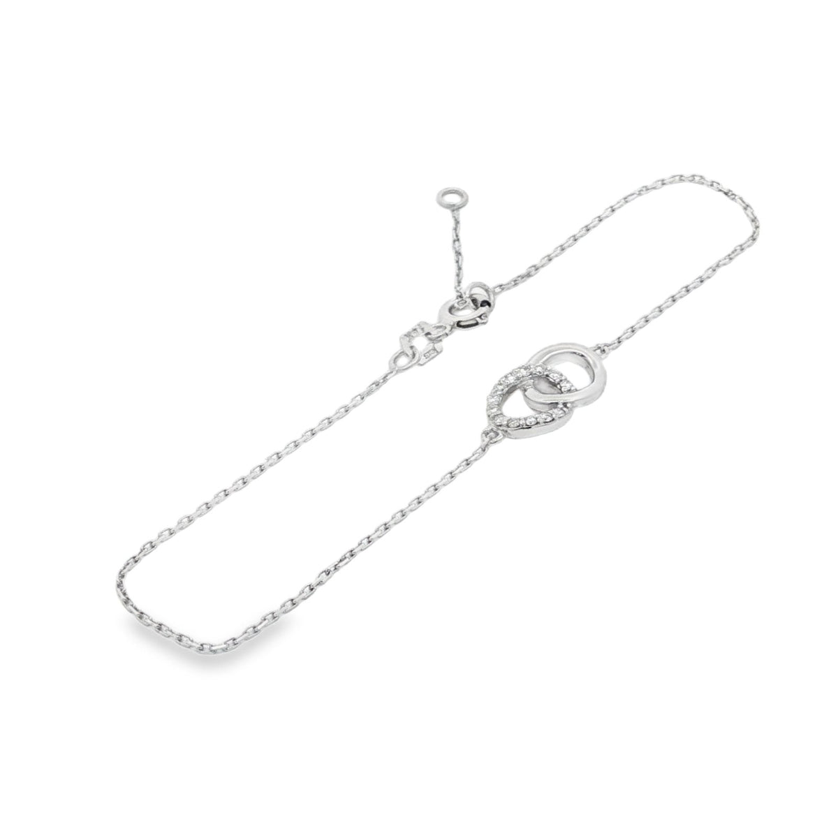 Jai's 14K White Gold Diamond Infinity Bracelet