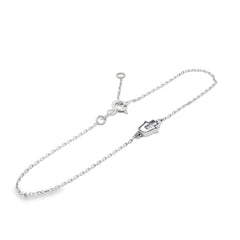 Jai's 14K White Gold Diamond Hamsa Hand Bracelet