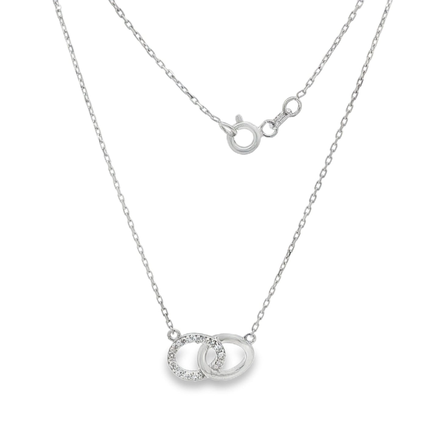 Jai's 14K White Gold Petite Diamond Infinity Necklace