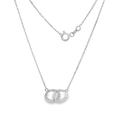 Jai's 14K White Gold Petite Diamond Infinity Necklace
