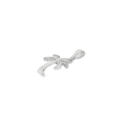 Jai's 14K White Gold Diamond Palm Tree Pendant