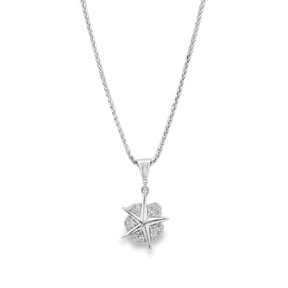 Jai's 14K White Gold Diamond Sand Dollar Pendant