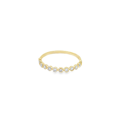 Jai's 14K Yellow Gold Petite Diamond Ring