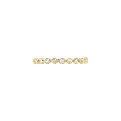 Jai's 14K Yellow Gold Petite Diamond Ring