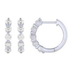 Morris & David’s 14K White Gold 0.5-carat Diamond Huggies