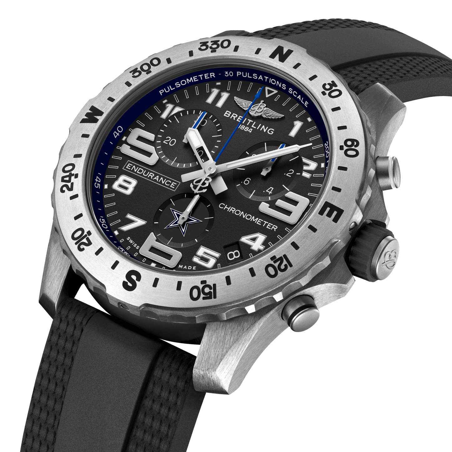 Breitling's Professional Endurance Pro 44 NFL Dallas Cowboys Edition with Black Dial