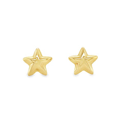Jai's 14K Yellow Gold Star Studs