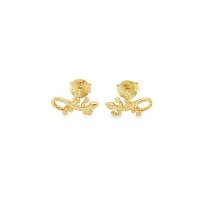 Jai's 14K Yellow Gold Gecko Studs