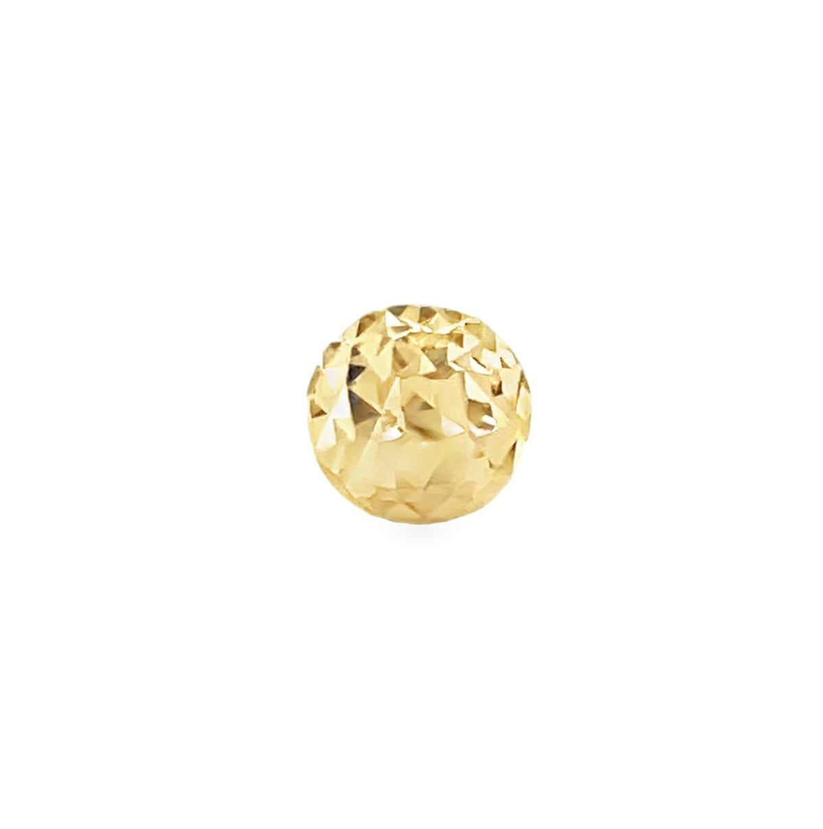 Jai's 14K Yellow Gold Diamond-cut Sphere Studs
