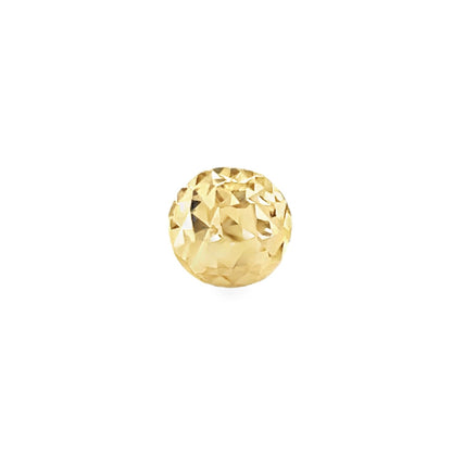 Jai's 14K Yellow Gold Diamond-cut Sphere Studs