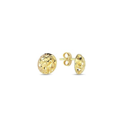 Jai's 14K Yellow Gold Diamond-cut Sphere Studs