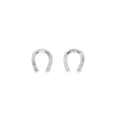 Jai's 14K White Gold Horseshoe Studs