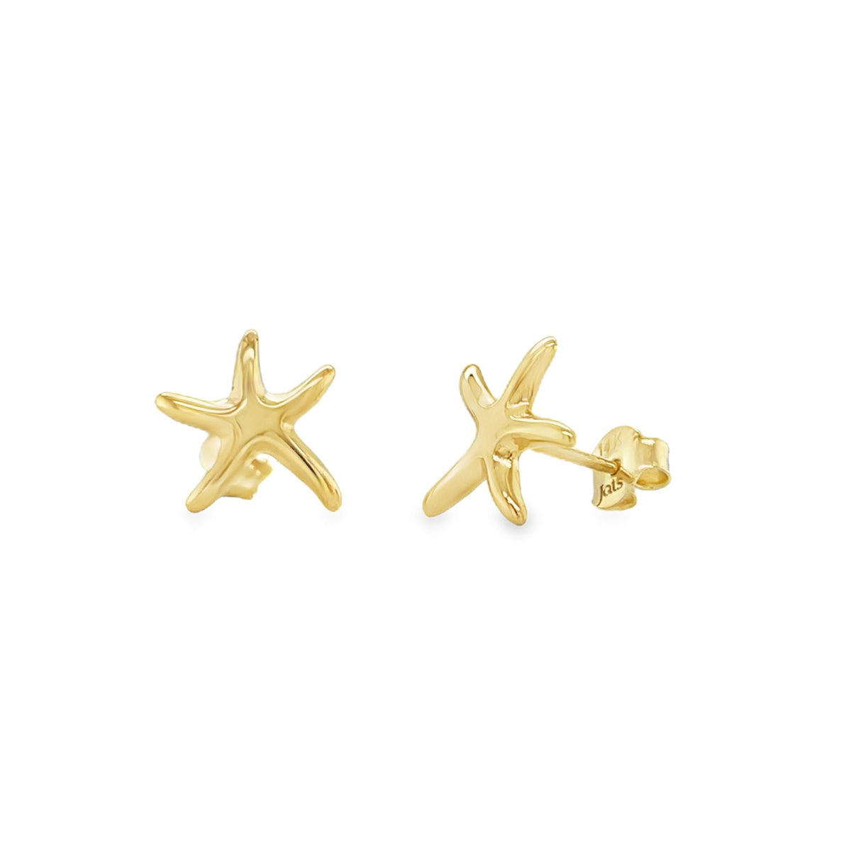 Jai's 14K Yellow Gold Starfish Studs