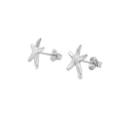 Jai's 14K White Gold Starfish Studs