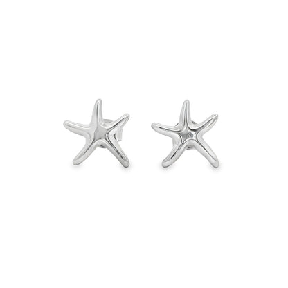 Jai's 14K White Gold Starfish Studs