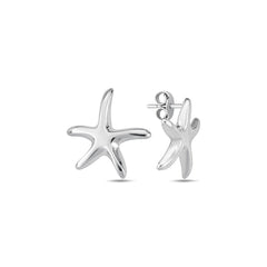 Jai's 14K White Gold Starfish Studs