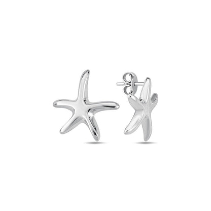 Jai's 14K White Gold Starfish Studs