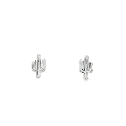 Jai's 14K White Gold Cactus Studs