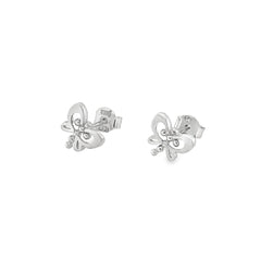 Jai's 14K White Gold Petite Butterfly Studs
