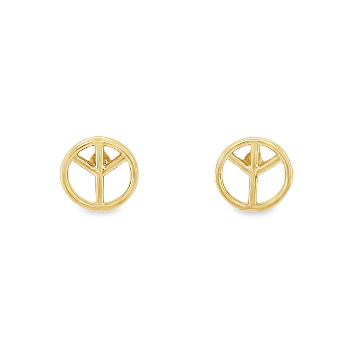 Jai's 14K Yellow Gold Peace Studs