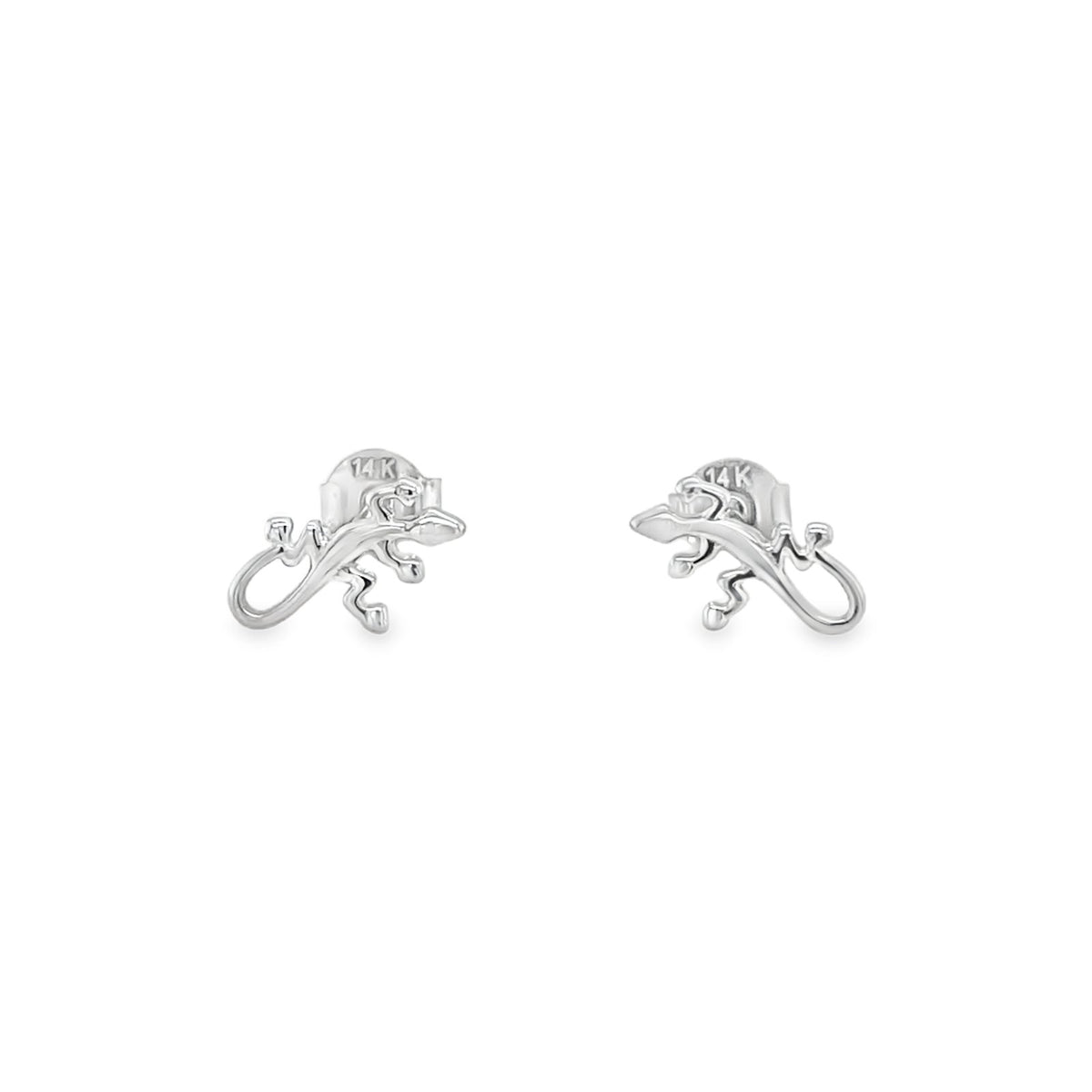 Jai's 14K White Gold Gecko Studs