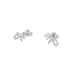 Jai's 14K White Gold Gecko Studs