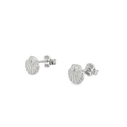 Jai's 14K White Gold Seashell Studs