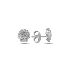 Jai's 14K White Gold Seashell Studs