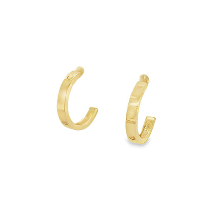 Jai's 14K Yellow Gold Half-hoop Studs