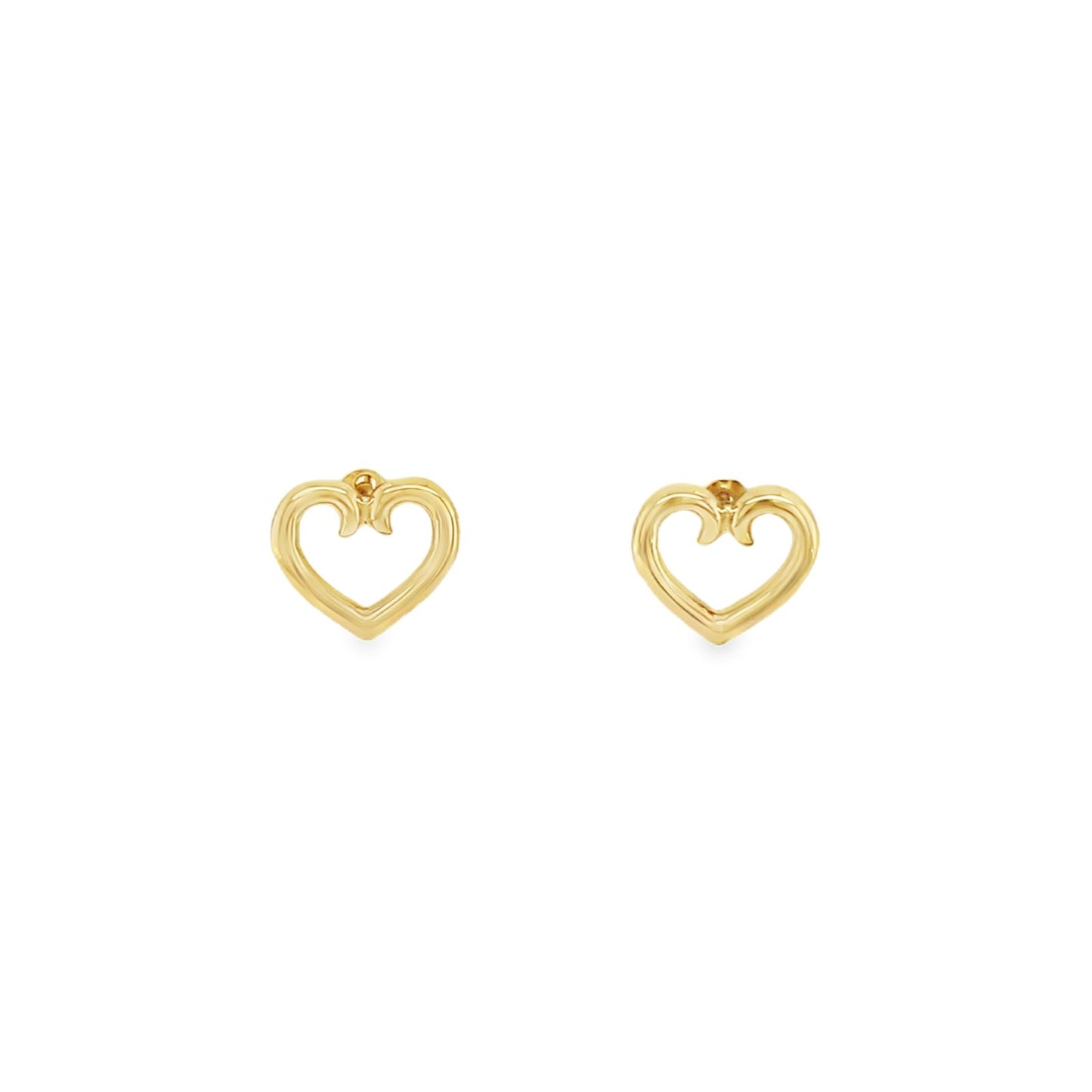 Jai's 14K Yellow Gold Petite Heart Studs