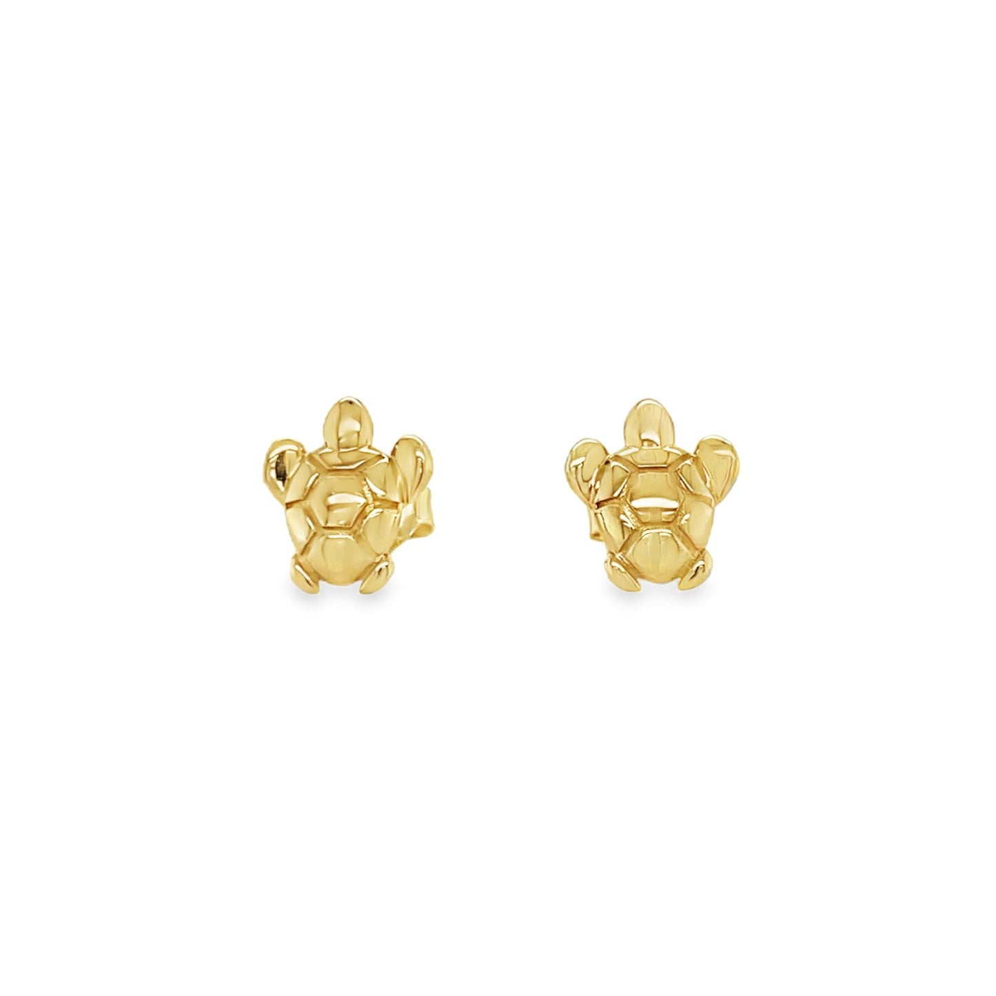Jai's 14K Yellow Gold Turtle Studs