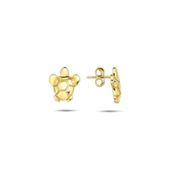 Jai's 14K Yellow Gold Turtle Studs