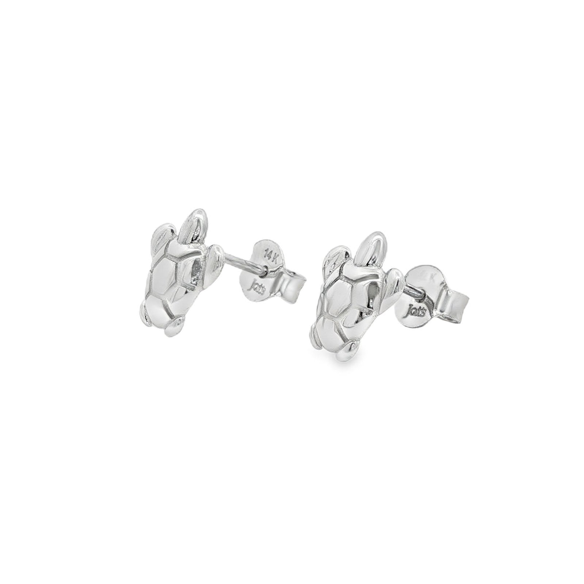 Jai's 14K White Gold Turtle Studs