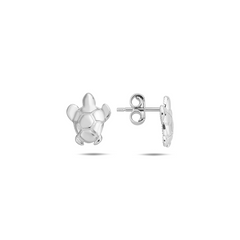 Jai's 14K White Gold Turtle Studs