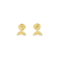 Jai's 14K Yellow Gold Petite Whale Tail Studs