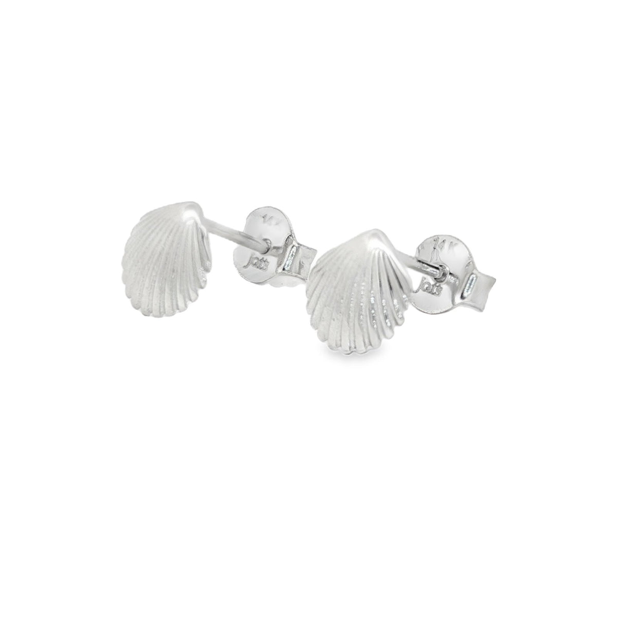 Jai's 14K White Gold Seashell Studs