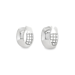 Jai's 14K White Gold Thick Huggies