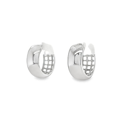 Jai's 14K White Gold Thick Huggies