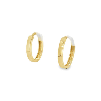 Jai's 14K Yellow Gold Thin Oval Hoops
