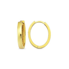 Jai's 14K Yellow Gold Thin Oval Hoops