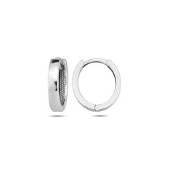 Jai's 14K White Gold Petite Oval Huggies