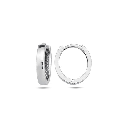 Jai's 14K White Gold Petite Oval Huggies