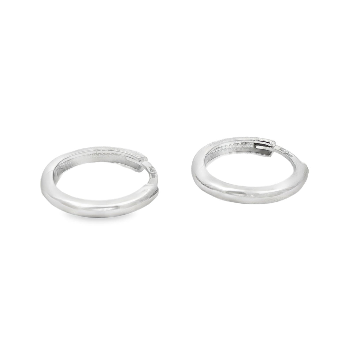 Jai's 14K White Gold Small Thin Huggies