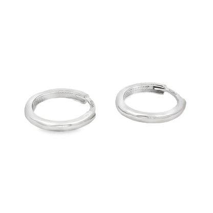 Jai's 14K White Gold Small Thin Huggies