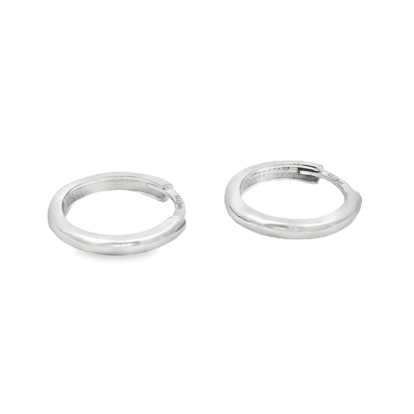 Jai's 14K White Gold Small Thin Huggies