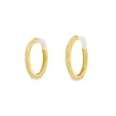 Jai's 14K Yellow Gold Medium Thin Huggies
